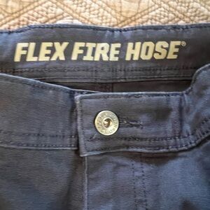 Duluth Trading Co. Flex Fire Hose Navy Cargo Utility Pants Relaxed Fit